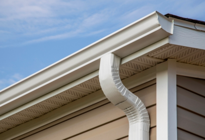 picture of an installed gutter with NAV restoration